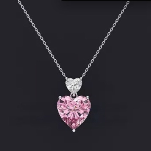 Neiman Marcus Jewelry - Pink Sapphire Heart Necklace